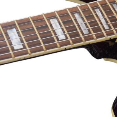 Custom Crown ES335 Bigsby Vibrato Tailpiece Vintage Sunburst Semi Hollow Jazz Fhole Guitar - Image 12