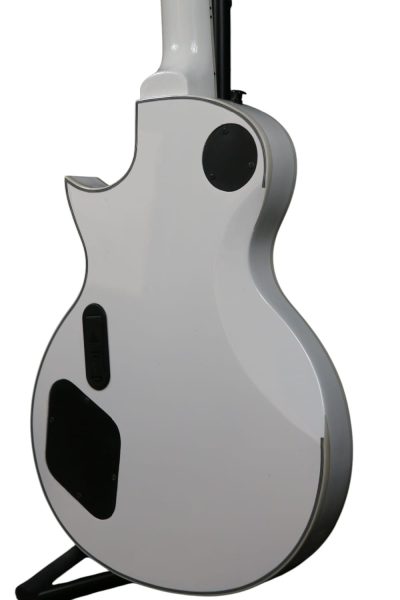 Custom Obsidian James Iron Metal Cross White Electric Guitar - Image 8