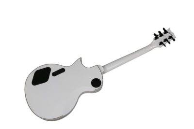 Custom Obsidian James Iron Metal Cross White Electric Guitar - Image 9