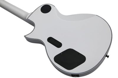 Custom Obsidian James Iron Cross White Electric Guitar - Image 5