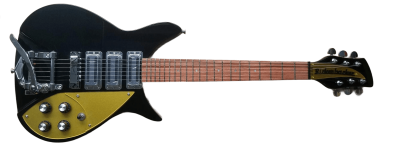 Custom Nova Jetglo 325 Gold Pickguard Padauk Fretboard Guitar - Image 2