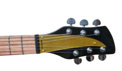 Custom Nova Jetglo 325 Gold Pickguard Padauk Fretboard Guitar - Image 4