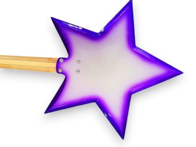 Custom Pulse Rosewood Fretboard Bootsy Purple Burst Star Space 4 String Rock Bass MEC Pickups Option - Image 8