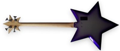 Custom Pulse Rosewood Fretboard Bootsy Purple Burst Star Space 4 String Rock Bass MEC Pickups Option - Image 15