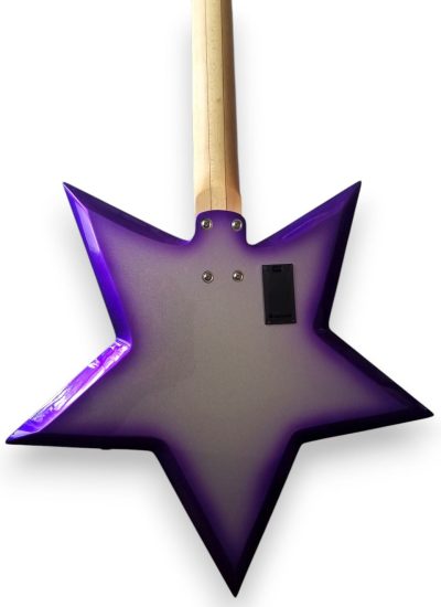 Custom Pulse Rosewood Fretboard Bootsy Purple Burst Star Space 4 String Rock Bass MEC Pickups Option - Image 16