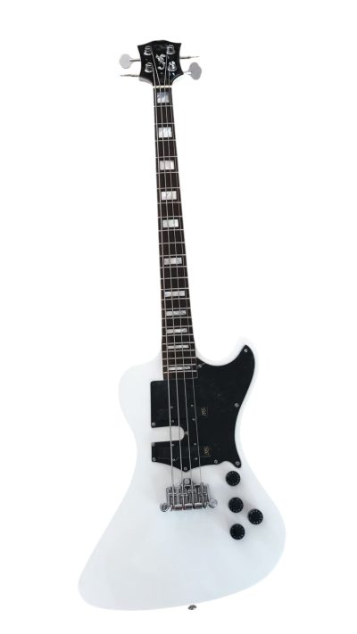 Custom Crown White Krist Thunderbird II 4 String Bass - Image 9