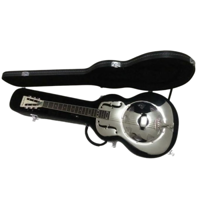 Custom Cobalt Resonator Metal Acoustic Mother of Pearl Headstock Guitar Resophonic Single Cone - Image 11