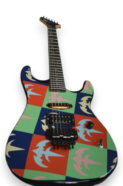 Custom Obsidian Kamikaze Abstract Lynch GL KAM14 Guitar - Image 8