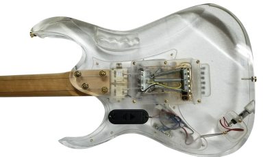 Custom Axis Plexiglass Acrylic LED Tree of Life Inlay Jem Guitar Floyd Rose Tremolo - Image 3