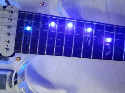 Custom Axis Plexiglass Acrylic LED Tree of Life Inlay Jem Guitar Floyd Rose Tremolo - Image 6