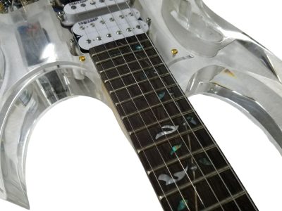 Custom Axis Plexiglass Acrylic LED Tree of Life Inlay Jem Guitar Floyd Rose Tremolo - Image 8