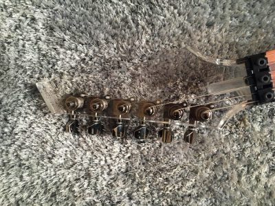 Custom Axis Plexiglass Acrylic Multi Colored LED Jem Tremolo Guitar - Image 4