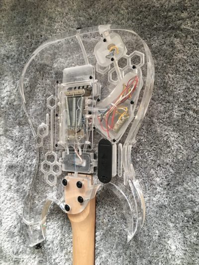 Custom Axis Plexiglass Acrylic Multi Colored LED Jem Tremolo Guitar - Image 8