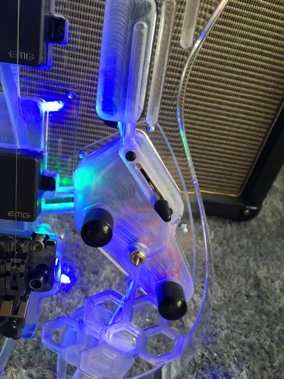 Custom Axis Plexiglass Acrylic Multi Colored LED Jem Tremolo Guitar - Image 13