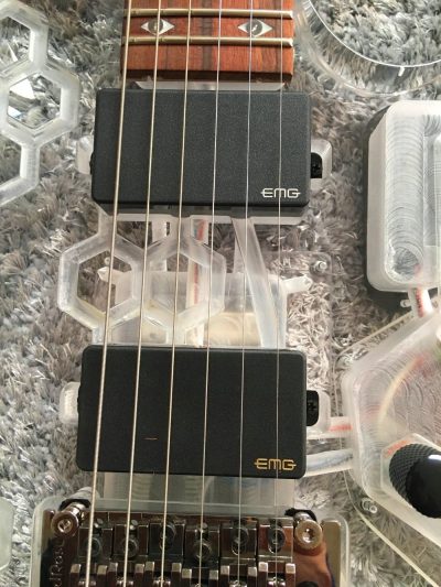 Custom Axis Plexiglass Acrylic Multi Colored LED Jem Tremolo Guitar - Image 15