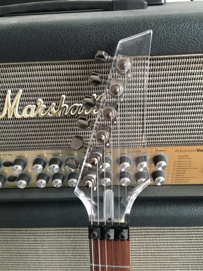 Custom Axis Plexiglass Acrylic Multi Colored LED Jem Tremolo Guitar - Image 17