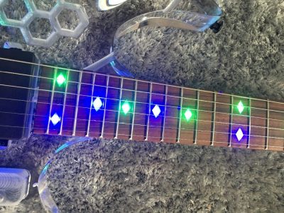 Custom Axis Plexiglass Acrylic Multi Colored LED Jem Tremolo Guitar - Image 18