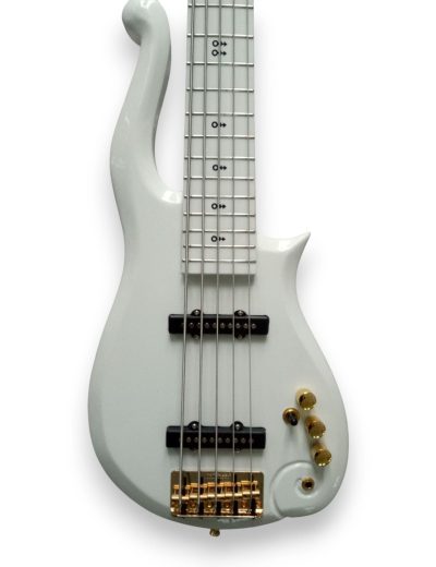 Custom Ember Prince Cloud White 4 String Bass