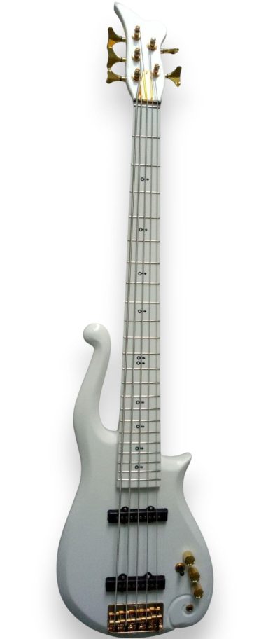 Custom Ember Prince Cloud White 4 String Bass - Image 7