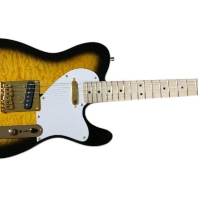Custom Regent Merle Tuff Dog 2 Color Sunburst Quilted Maple Top Guitar - Image 4