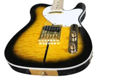 Custom Regent Merle Tuff Dog 2 Color Sunburst Quilted Maple Top Guitar