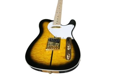 Custom Regent Merle Tuff Dog 2 Color Sunburst Quilted Maple Top Guitar - Image 5