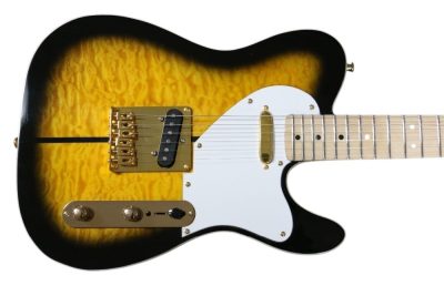 Custom Regent Merle Tuff Dog 2 Color Sunburst Quilted Maple Top Guitar - Image 9