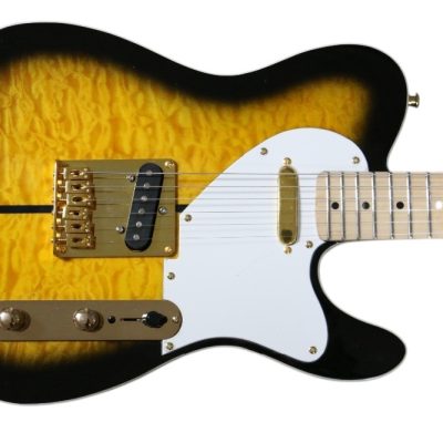 Custom Regent Merle Tuff Dog 2 Color Sunburst Quilted Maple Top Guitar - Image 9