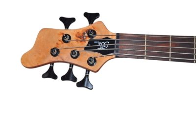 Custom Onyx Elite Natural Poplar Top 5 String Bass - Image 5