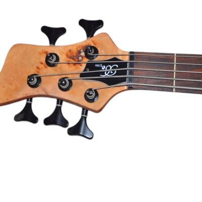 Custom Onyx Elite Natural Poplar Top 5 String Bass - Image 5