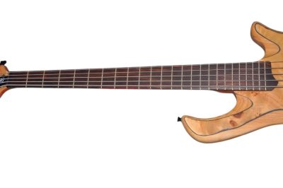 Custom Onyx Elite Natural Poplar Top 5 String Bass - Image 9