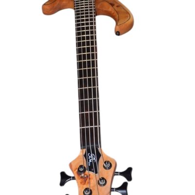 Custom Onyx Elite Natural Poplar Top 5 String Bass - Image 12