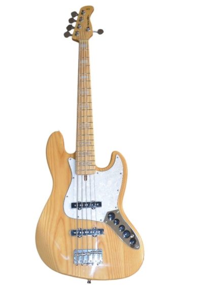 Custom Regent Ash Wood Body Miller 5 String Jazz Bass - Image 5