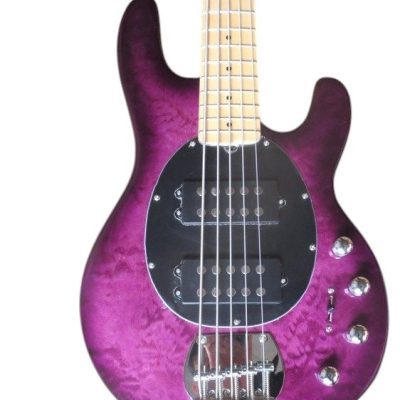 Custom Aether Ernie Purple Quilted Maple Top 5 String Bass