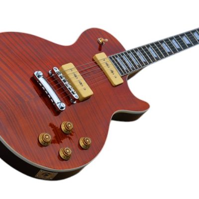 Custom Crown P90 Traditional Tiger Maple Top Guitar - Image 3