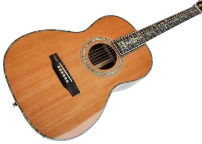 Custom Vertex D45 Acoustic Solid Spruce Top Flower Abalone Inlay Guitar