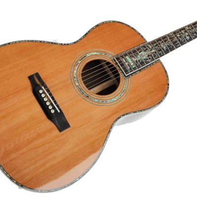 Custom Vertex D45 Acoustic Solid Spruce Top Flower Abalone Inlay Guitar