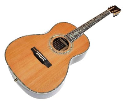Custom Vertex D45 Acoustic Solid Spruce Top Flower Abalone Inlay Guitar - Image 3