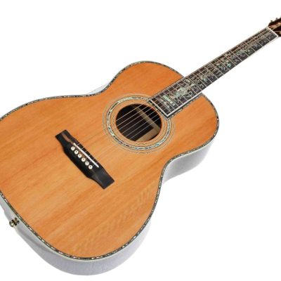 Custom Vertex D45 Acoustic Solid Spruce Top Flower Abalone Inlay Guitar - Image 3