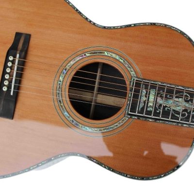 Custom Vertex D45 Acoustic Solid Spruce Top Flower Abalone Inlay Guitar - Image 7