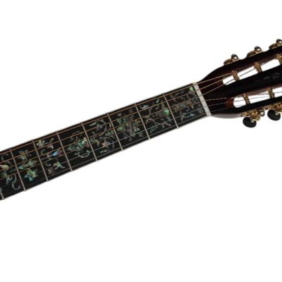 Custom Vertex D45 Acoustic Solid Spruce Top Flower Abalone Inlay Guitar - Image 8