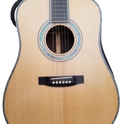 Custom Vertex D45 Natural Solid Spruce Top Acoustic Guitar