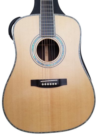 Custom Vertex D45 Natural Solid Spruce Top Acoustic Guitar