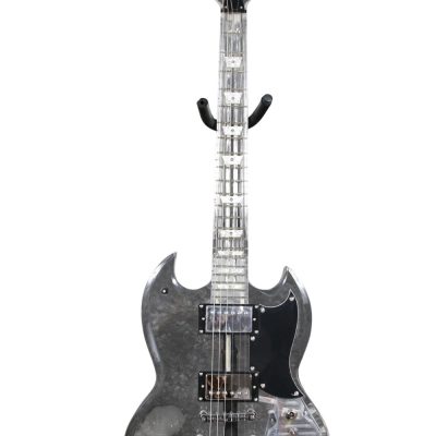 Custom Crown SG Plexiglass Acrylic Transparent LED Guitar - Image 11