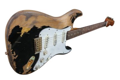 Custom Regent ST Aged Relic Black Guitar - Image 2