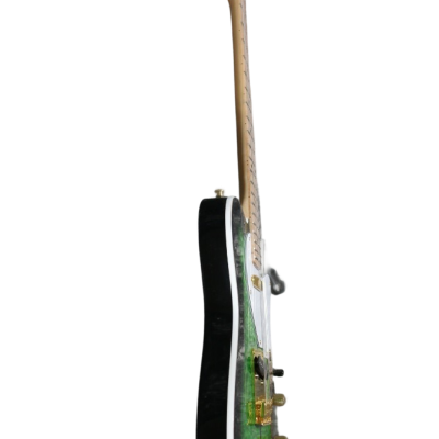 Custom Regent Merle Tuff Dog Green Quilted Maple Top Guitar - Image 6