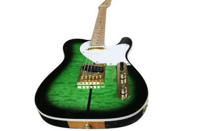 Custom Regent Merle Tuff Dog Green Quilted Maple Top Guitar - Image 9