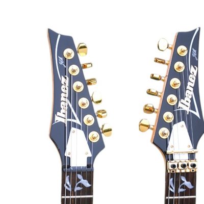 Custom Axis Steve Double Neck Black Jem 6 and 6 String Guitar - Image 4