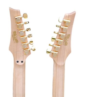 Custom Axis Steve Double Neck Black Jem 6 and 6 String Guitar - Image 6