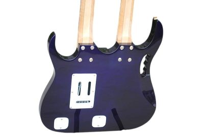 Custom Axis Steve Vai Double Neck Black Jem 6 and 6 String Guitar - Image 7
